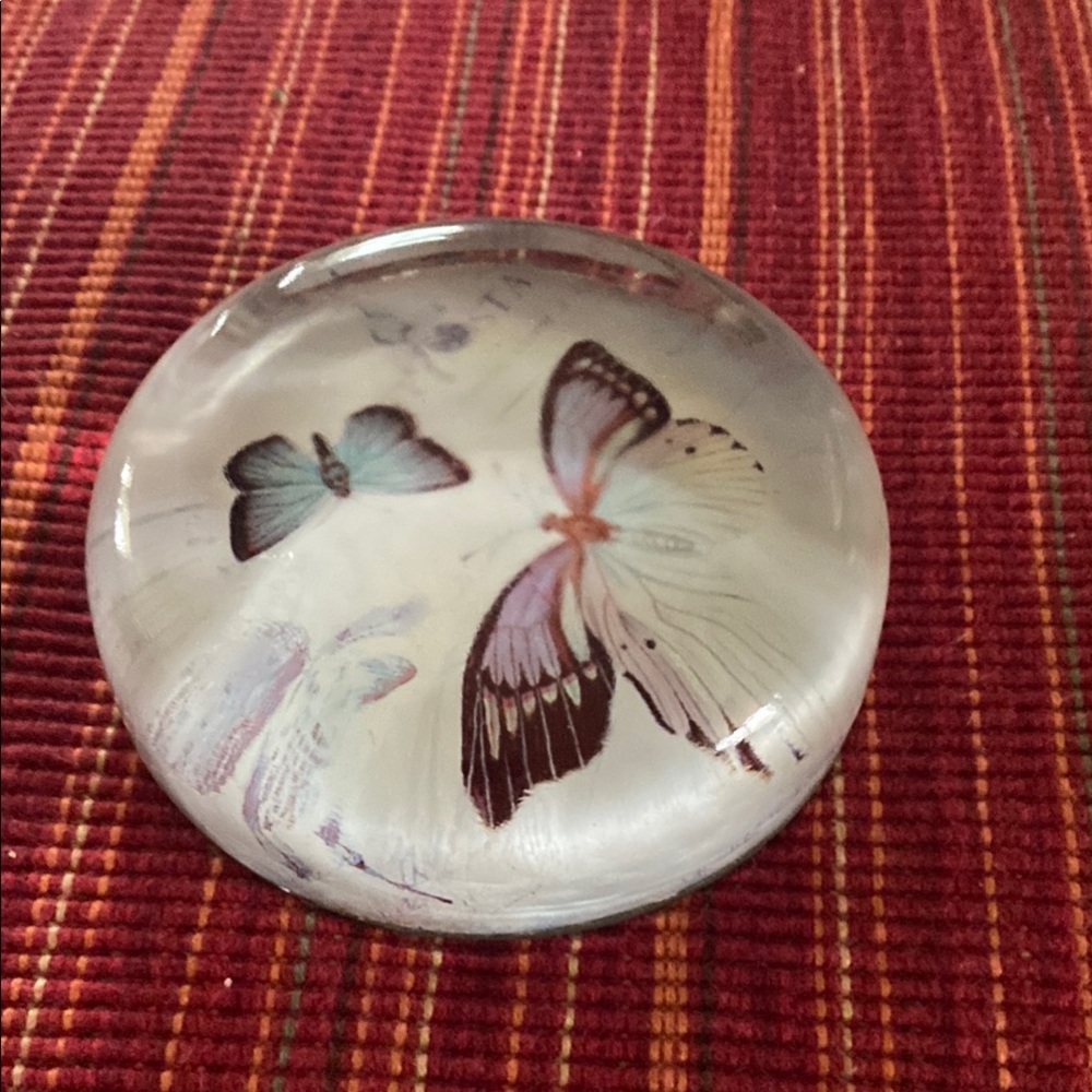 Butterfly Glass Paperweight